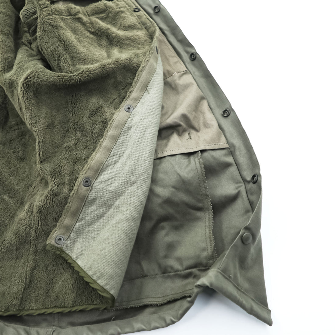 90s Vintage Dutch Army SEYNTEX Hooded Field Parka Olive Faux Fur Lined Military Jacket Size 50