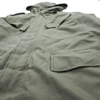 90s Vintage Dutch Army SEYNTEX Hooded Field Parka Olive Faux Fur Lined Military Jacket Size 50