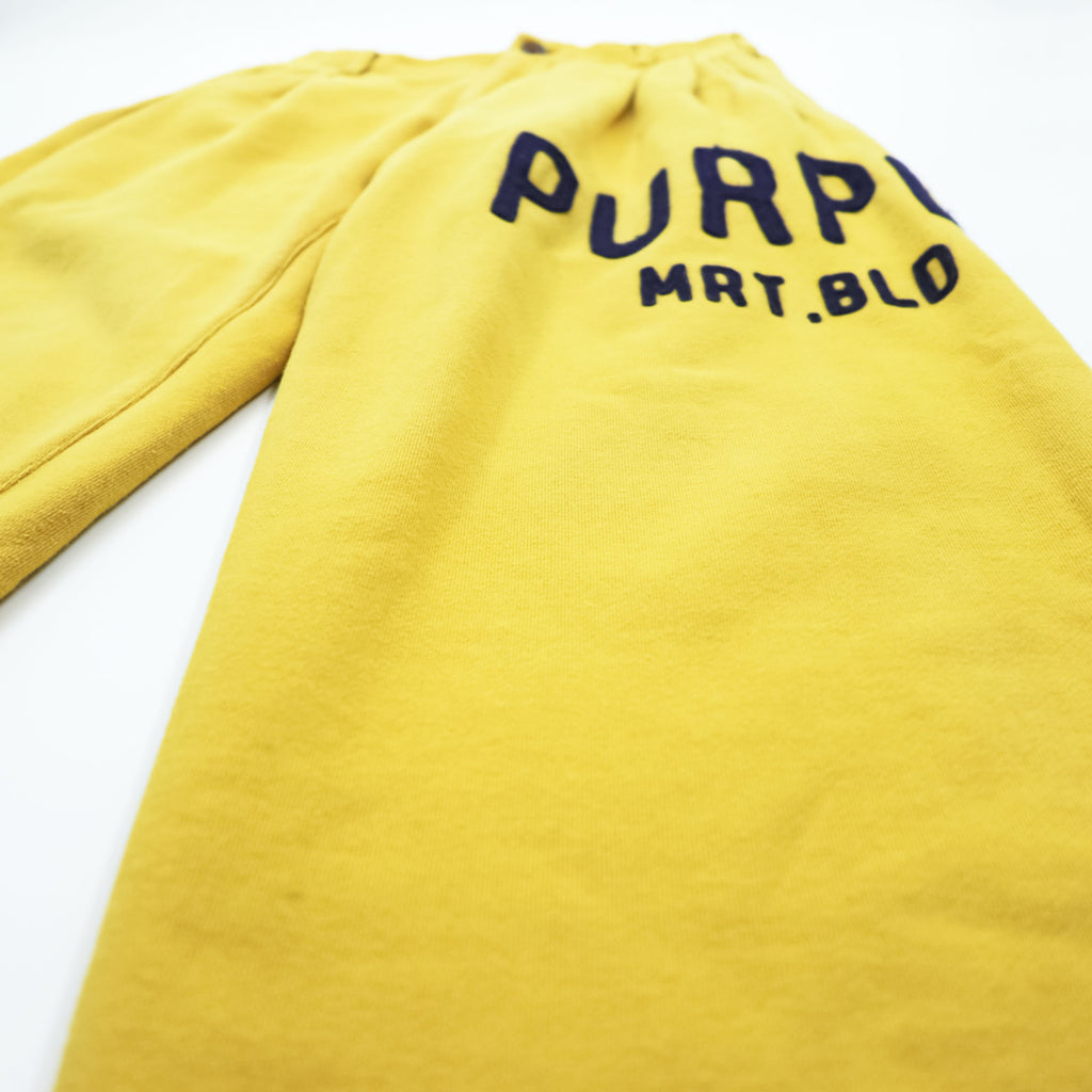 KHOKI Made in Japan Sweatpants M Yellow 2-Tuck Pleated 2-Tuck sweat pants 24ss-p-08