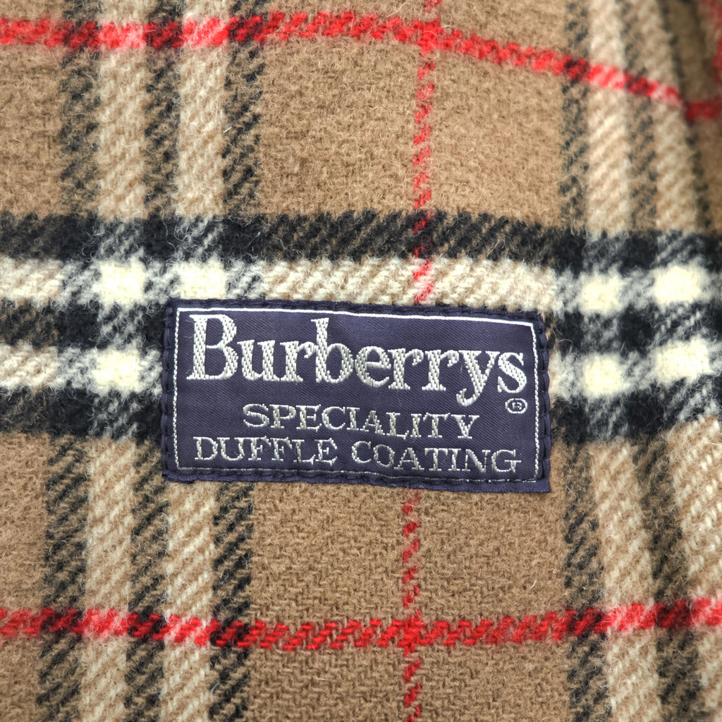 Burberrys Speciality Duffle Coating Camel Wool Duffle Coat Nova Check Made in England