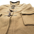 Burberrys Speciality Duffle Coating Camel Wool Duffle Coat Nova Check Made in England