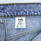 Levi's 550 Relaxed Fit Jeans Light Wash Made in Mexico W36 L32 90s