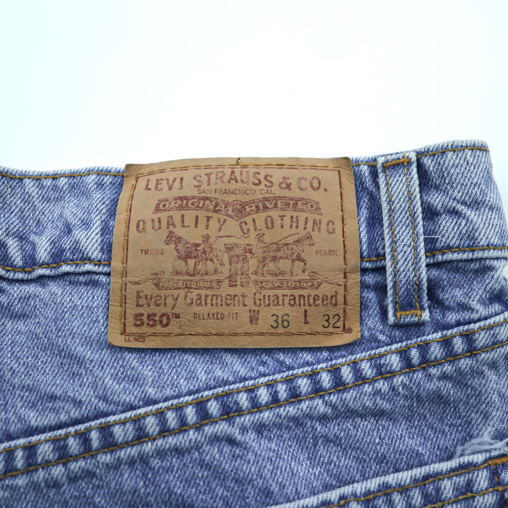 Levi's 550 Relaxed Fit Jeans Light Wash Made in Mexico W36 L32 90s