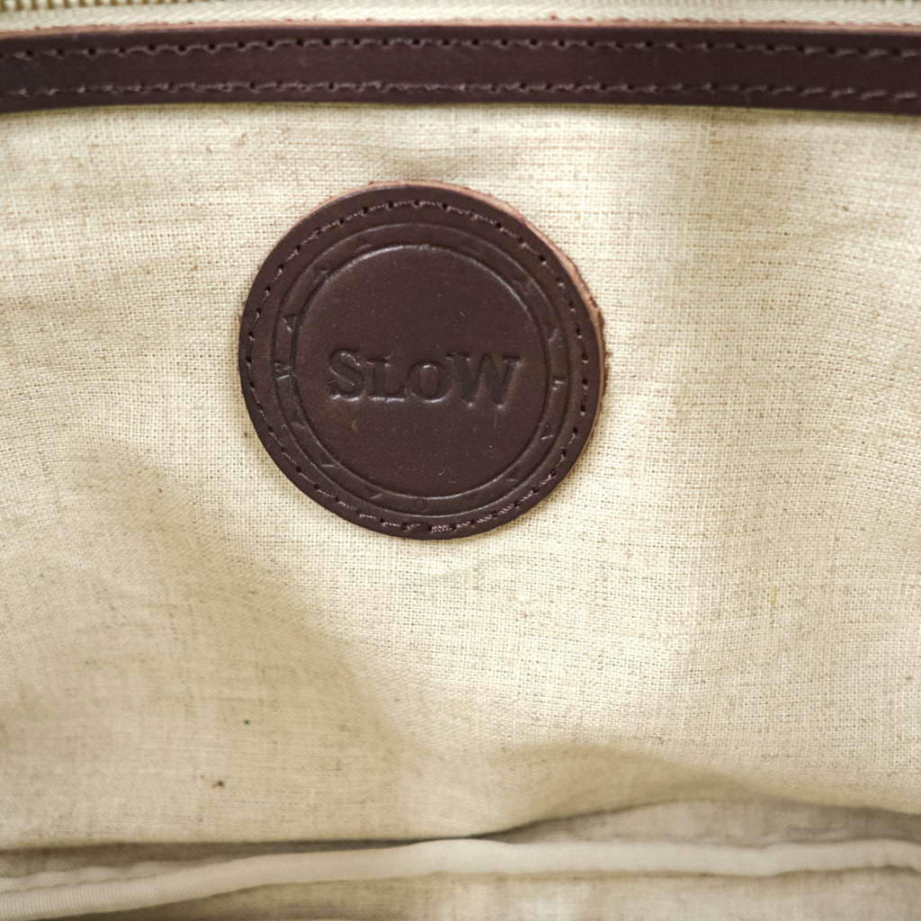 SLOW Japan Made BONO MAIL BAG Shoulder Bag Brown Tochigi Leather Full Vegetable Tanned Leather Flap