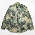 Cabela's 90s Vintage Open Country Camo Hunting Shirt Jacket Tree Print Cotton Blend L Regular Made in Macau