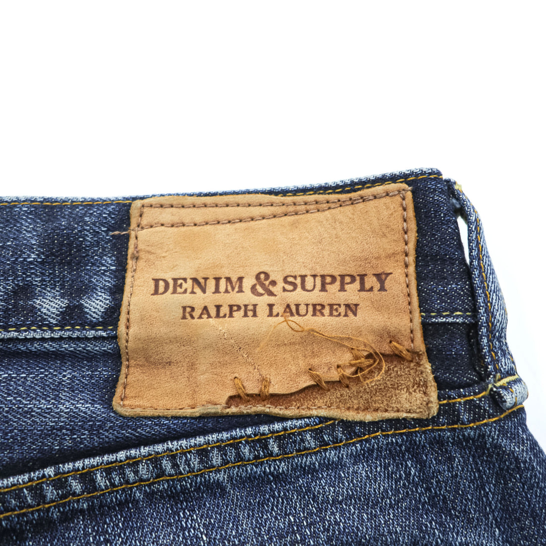 DENIM & SUPPLY RALPH LAUREN Denim Pants Jeans L Indigo Blue Vintage Wash Slim Fit