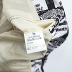 Wasted Youth by POGGYTHEMAN for UNITED ARROWS & SONS Japan-Made Tailored Jacket Blazer, Sizes XL and up, Black, White patterned, 5522-299-0228