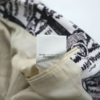 Wasted Youth by POGGYTHEMAN for UNITED ARROWS & SONS Japan-Made Tailored Jacket Blazer, Sizes XL and up, Black, White patterned, 5522-299-0228