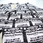 Wasted Youth by POGGYTHEMAN for UNITED ARROWS & SONS Japan-Made Tailored Jacket Blazer, Sizes XL and up, Black, White patterned, 5522-299-0228