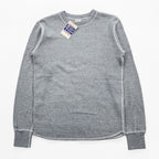 BUZZ RICKSON'S Japan-Made Thermal Long-Sleeve T-Shirt, Size S, Gray, Unused, BR63755