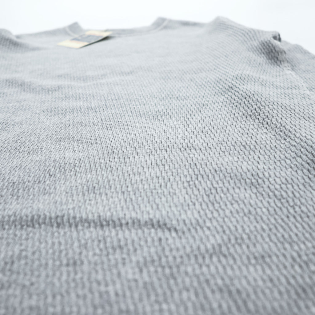 BUZZ RICKSON'S Japan-Made Thermal Long-Sleeve T-Shirt, Size S, Gray, Unused, BR63755