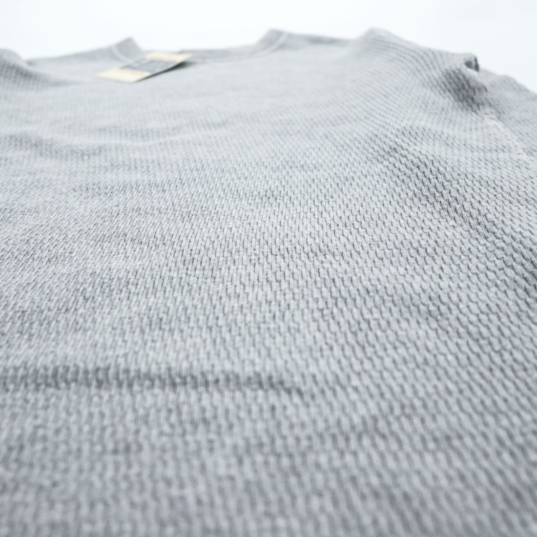 BUZZ RICKSON'S Japan-Made Thermal Long-Sleeve T-Shirt, Size S, Gray, Unused, BR63755