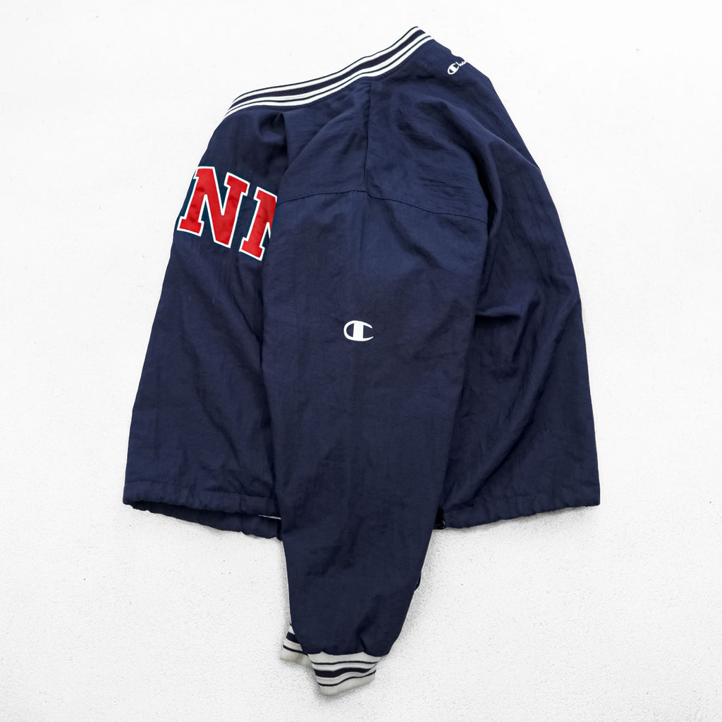 Champion 90s Vintage Piste Track Jacket Jersey L Navy, College Arch Logo PENN