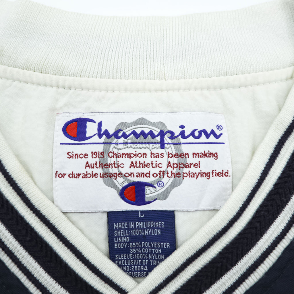 Champion 90s Vintage Piste Track Jacket Jersey L Navy, College Arch Logo PENN