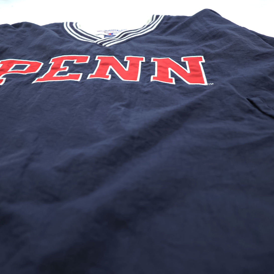 Champion 90s Vintage Piste Track Jacket Jersey L Navy, College Arch Logo PENN