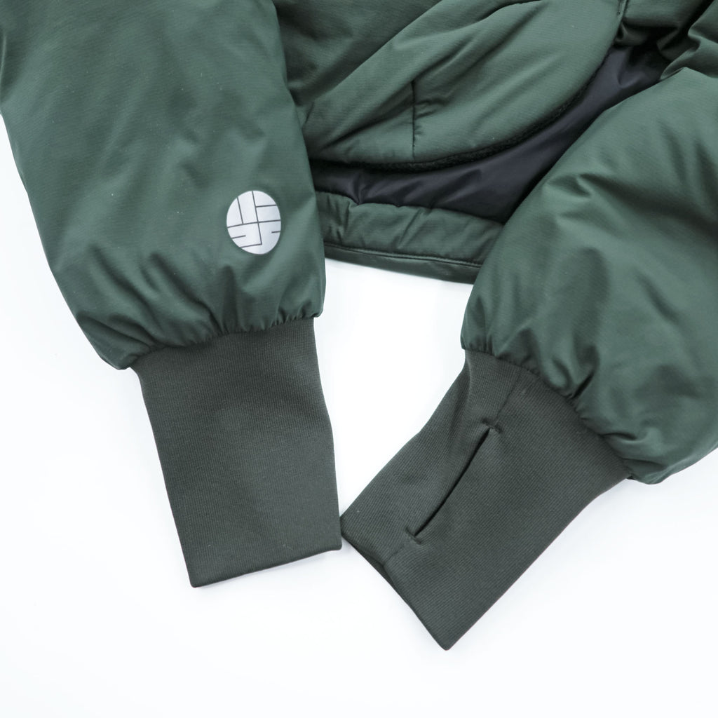 alk phenix ショート ダウン アノラック zak short anorak ダウンジャケット L カーキ EPIC 撥水 ドローコード  P09520T50