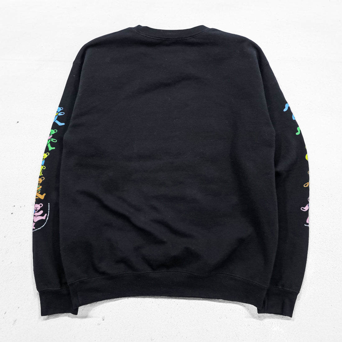 GRATEFUL DEAD グレイトフルデッド バンド スウェット トレーナー S ブラック 裏起毛 LIFE CLOTHING CO. スカル ダンシングベア 袖プリント