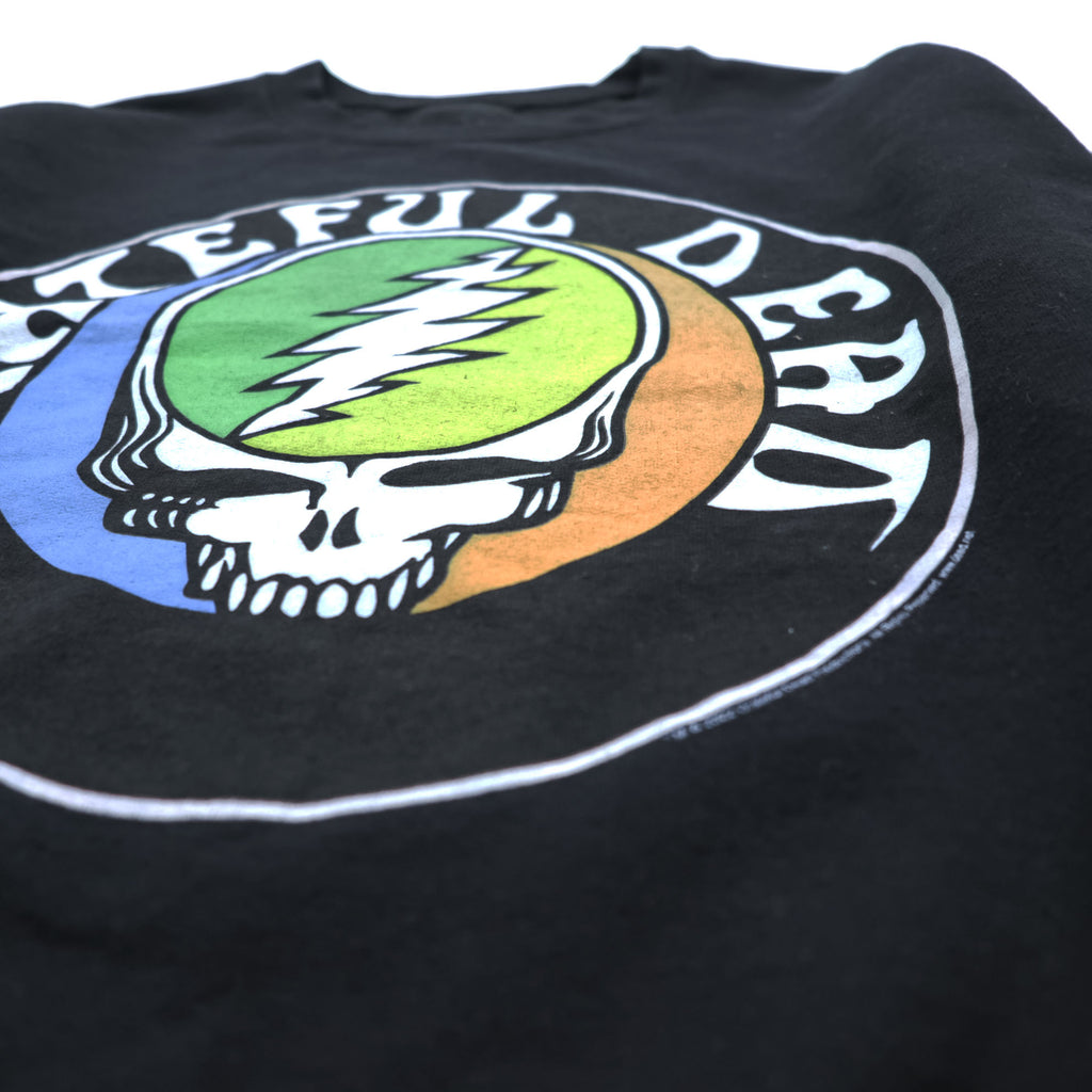 GRATEFUL DEAD グレイトフルデッド バンド スウェット トレーナー S ブラック 裏起毛 LIFE CLOTHING CO. スカル ダンシングベア 袖プリント