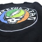 GRATEFUL DEAD グレイトフルデッド バンド スウェット トレーナー S ブラック 裏起毛 LIFE CLOTHING CO. スカル ダンシングベア 袖プリント