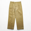 Brooks Brothers 346 2タック プリーツ  チノパンツ スラックス L ベージュ センタープレス ダブルカフス ADVANTAGE CHINO ELLIOT