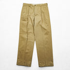 Brooks Brothers 346 2タック プリーツ  チノパンツ スラックス L ベージュ センタープレス ダブルカフス ADVANTAGE CHINO ELLIOT