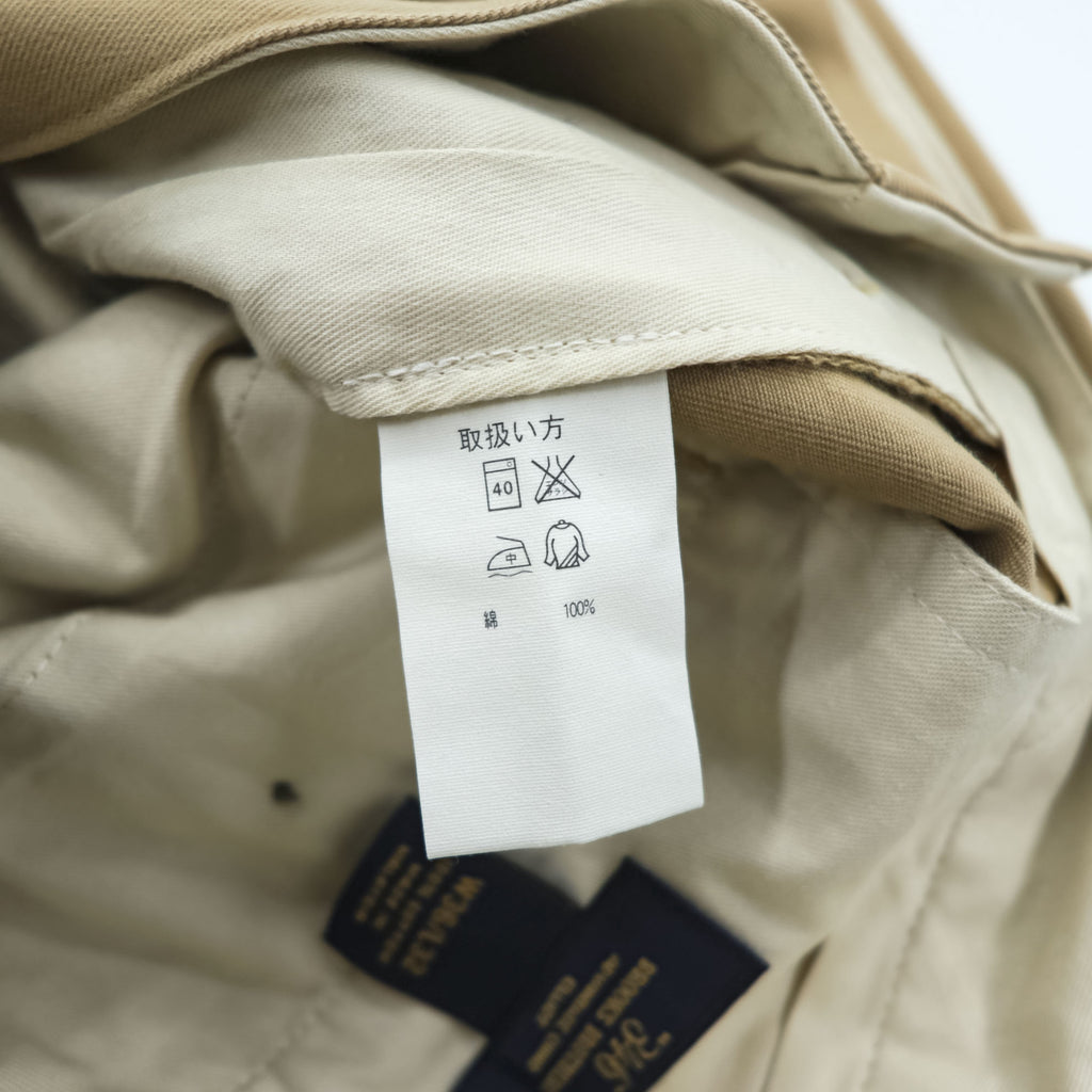 Brooks Brothers 346 2タック プリーツ  チノパンツ スラックス L ベージュ センタープレス ダブルカフス ADVANTAGE CHINO ELLIOT