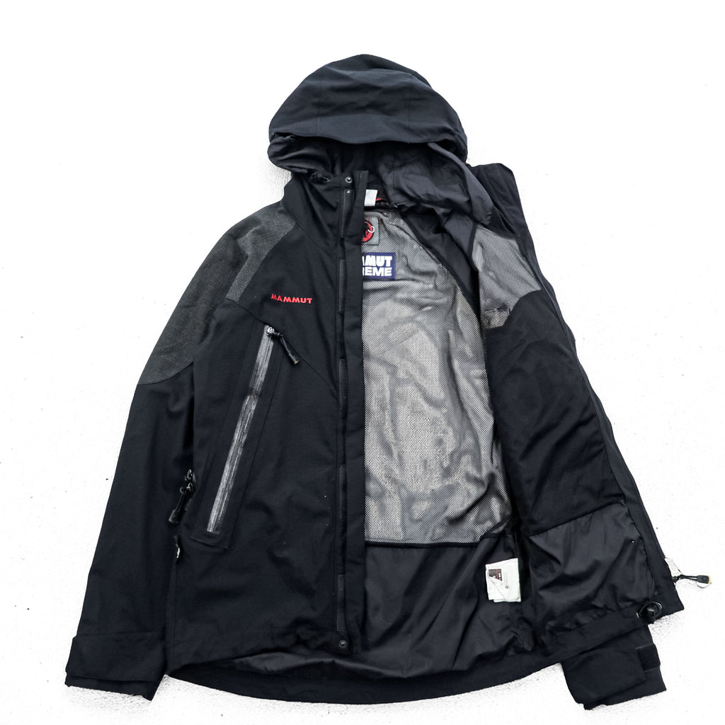 Mammut Extreme Hooded Softshell Jacket Black Schoeller WB-Formula Stretch Men’s S