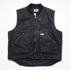 Big Smith Black Duck Canvas Insulated Work Vest Thinsulate Quilted Lined Full Zip Men’s XL