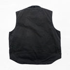 Big Smith Black Duck Canvas Insulated Work Vest Thinsulate Quilted Lined Full Zip Men’s XL