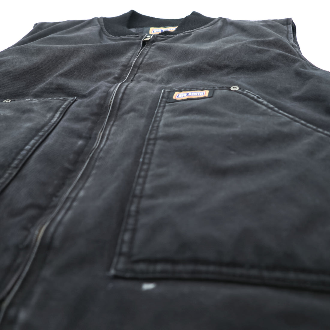 Big Smith Black Duck Canvas Insulated Work Vest Thinsulate Quilted Lined Full Zip Men’s XL