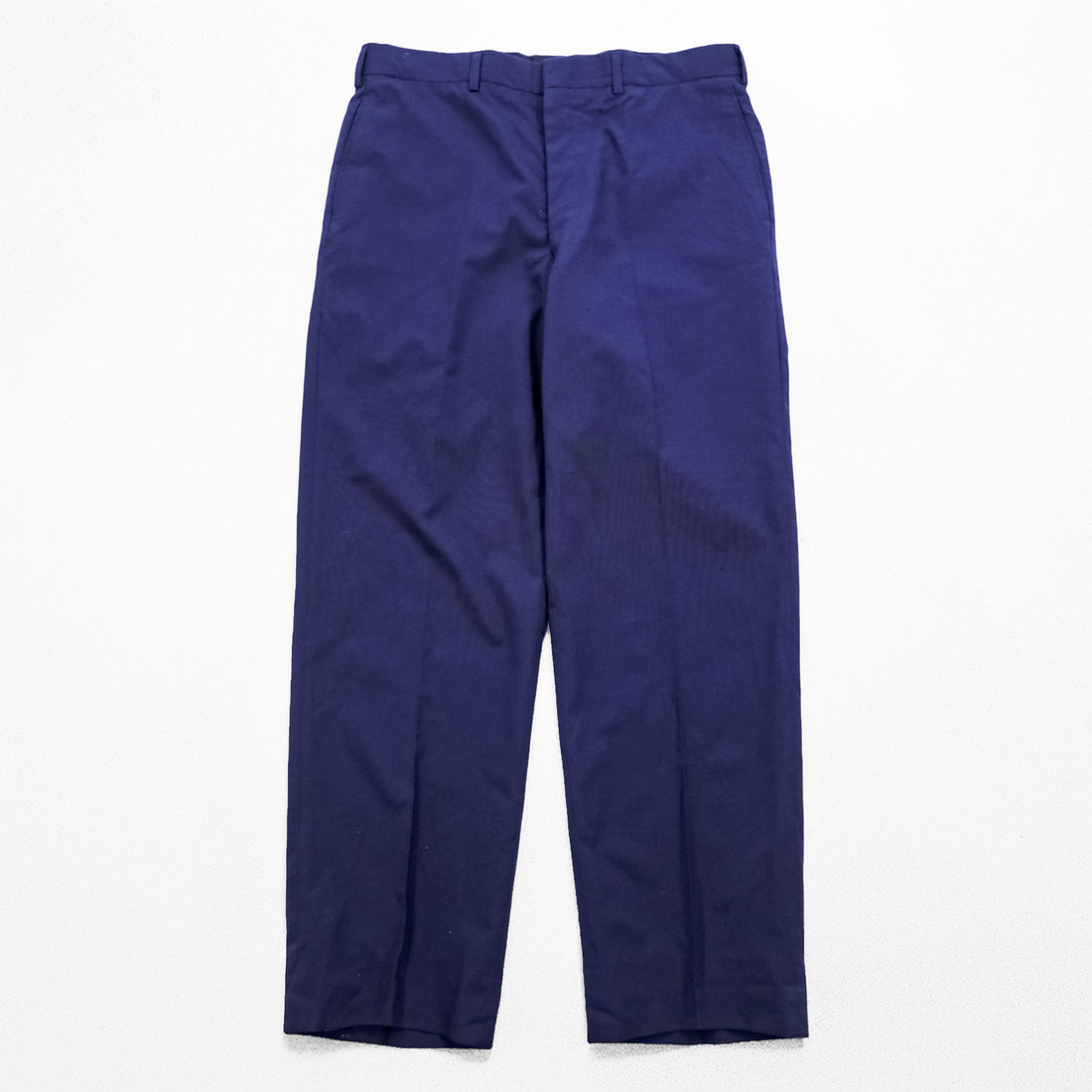 US NAVY 80年代 ヴィンテージ 米軍 ミリタリー サービストラウザーズ スラックス パンツ L ネイビー SCOVILLジップ TENESSEE APPAREL CORP 8405-01-086-4589
