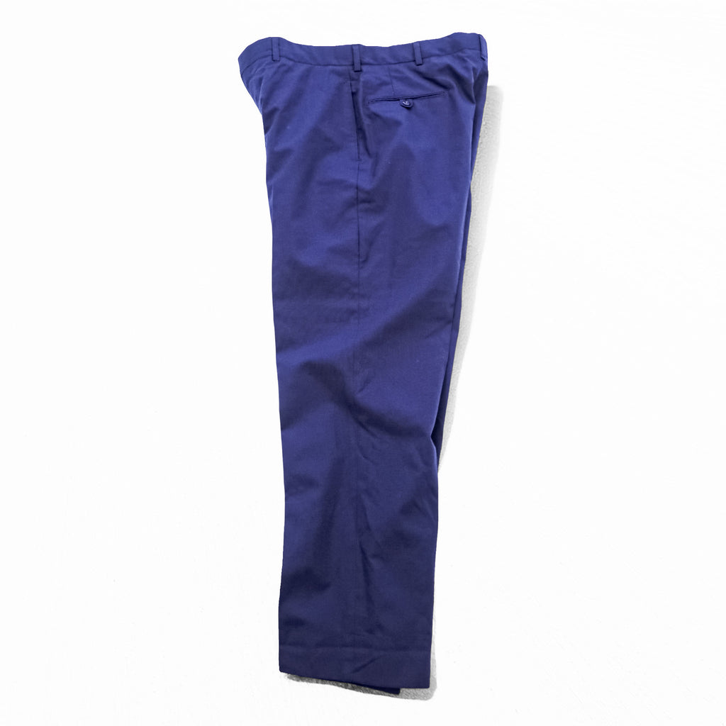 US NAVY 80年代 ヴィンテージ 米軍 ミリタリー サービストラウザーズ スラックス パンツ L ネイビー SCOVILLジップ TENESSEE APPAREL CORP 8405-01-086-4589
