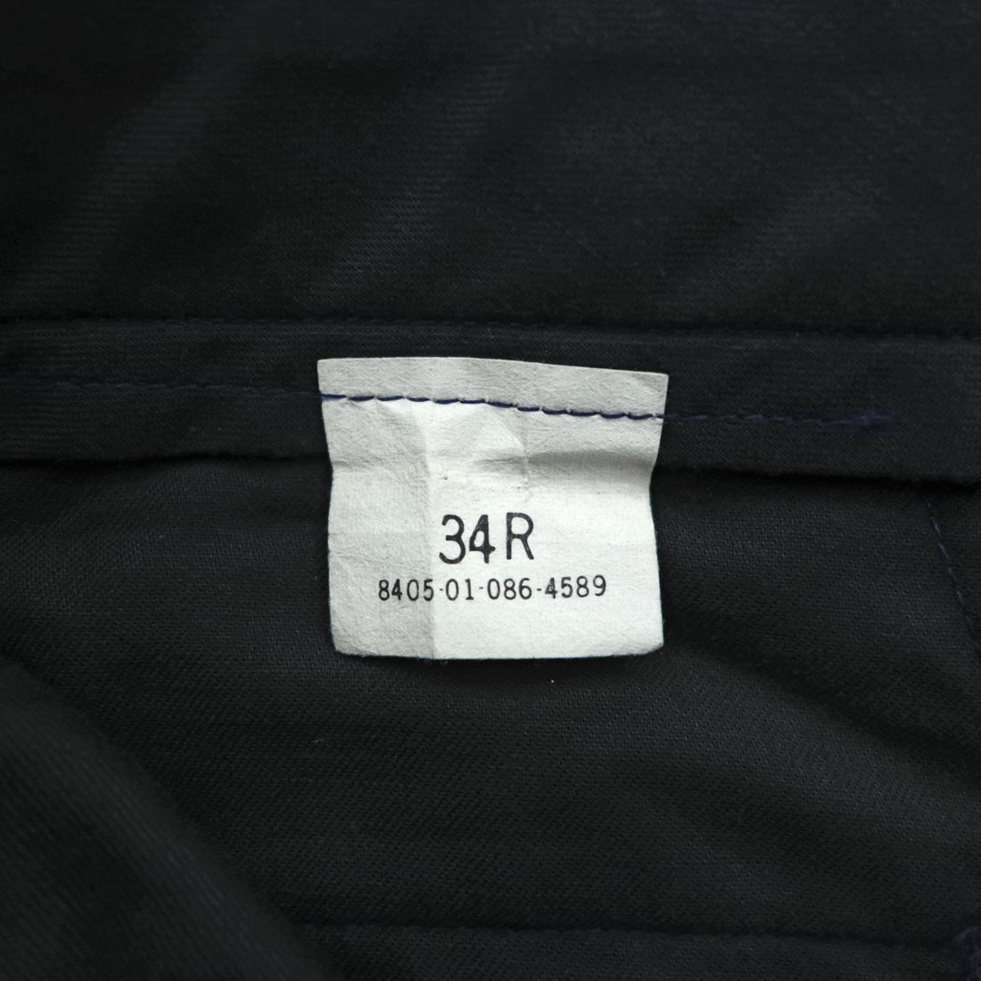 US NAVY 80年代 ヴィンテージ 米軍 ミリタリー サービストラウザーズ スラックス パンツ L ネイビー SCOVILLジップ TENESSEE APPAREL CORP 8405-01-086-4589