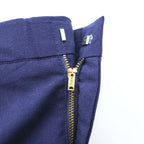 US NAVY 80年代 ヴィンテージ 米軍 ミリタリー サービストラウザーズ スラックス パンツ L ネイビー SCOVILLジップ TENESSEE APPAREL CORP 8405-01-086-4589