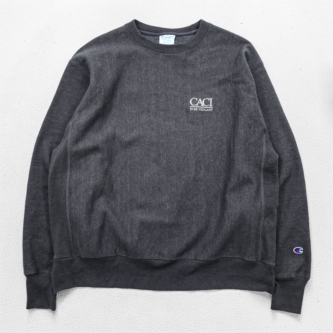 Champion リバースウィーブ REVERSE WEAVE スウェット トレーナー XL グレー 裏起毛 USA CACI 刺繍
