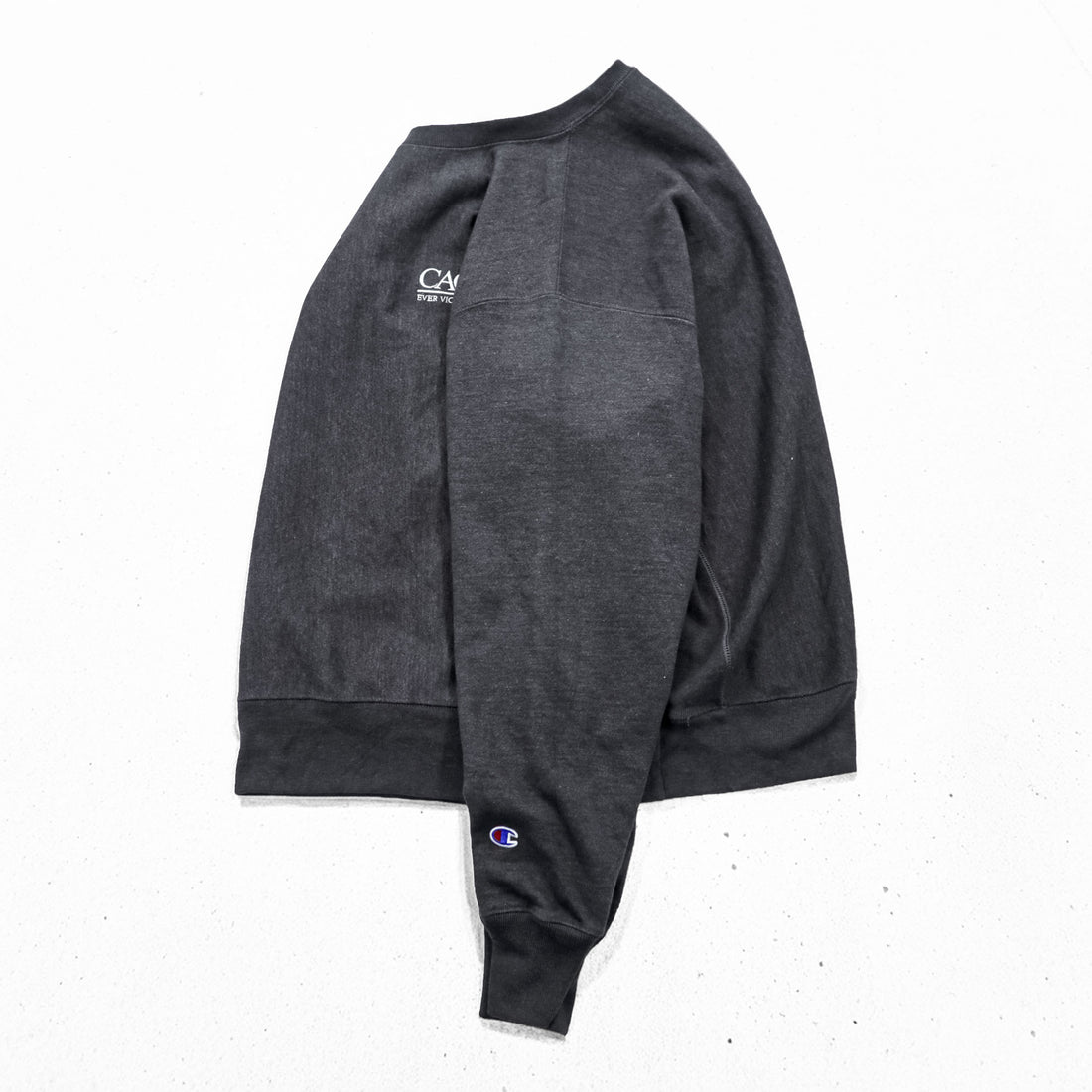 Champion Reverse Weave Sweatshirt, Size XL, Gray, Brushed Lining, Embroidered, One-Point Design