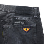 AVIREX 90年代 ヴィンテージ TYPE W ブラック デニムパンツ ジーンズ L ボタンフライ USA ミリタリー