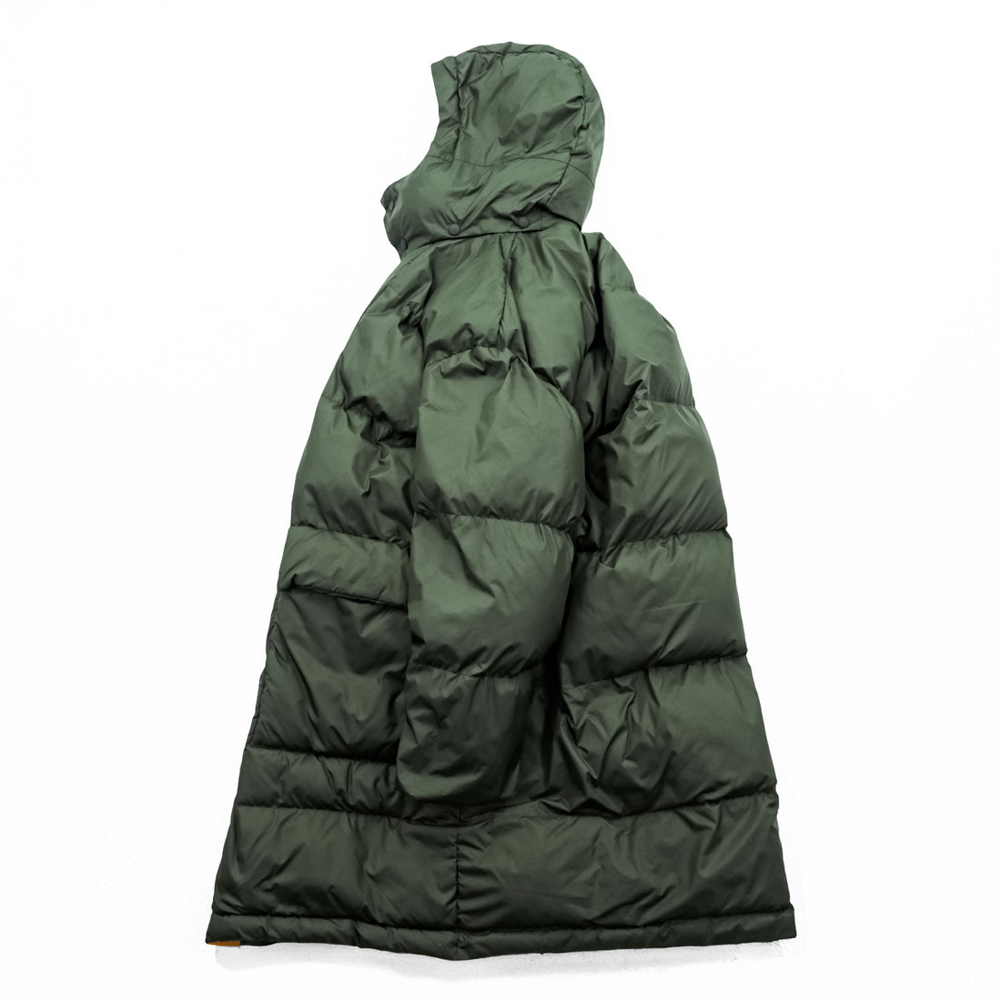 STELLA McCARTNEY Italian Made Puffer Jacket M Khaki, Orange Hoodie Detachable Double Zip Olaf Long Puffer Jacket