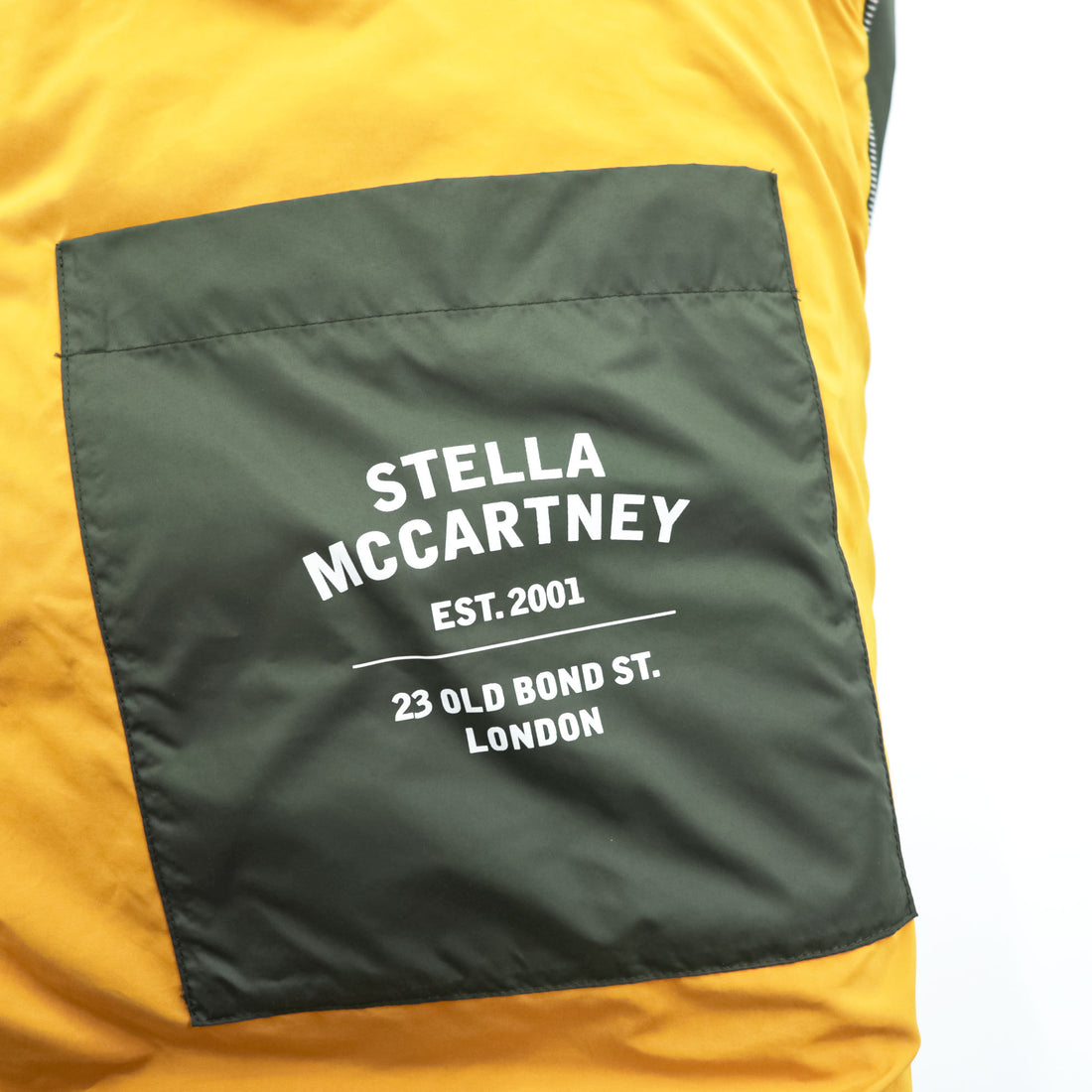 STELLA McCARTNEY Italian Made Puffer Jacket M Khaki, Orange Hoodie Detachable Double Zip Olaf Long Puffer Jacket