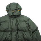 STELLA McCARTNEY Italian Made Puffer Jacket M Khaki, Orange Hoodie Detachable Double Zip Olaf Long Puffer Jacket
