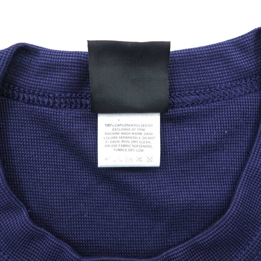 Patagonia 90年代 フランス製 CAPILENE キャプリーン Tシャツ L ネイビー 97年製 ヴィンテージ 44581