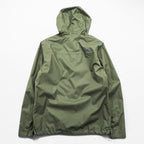 The North Face Hooded Rain Jacket Olive Green Mesh Lined Chest Pocket Men’s M