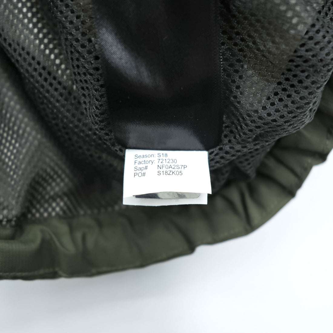 The North Face Hooded Rain Jacket Olive Green Mesh Lined Chest Pocket Men’s M