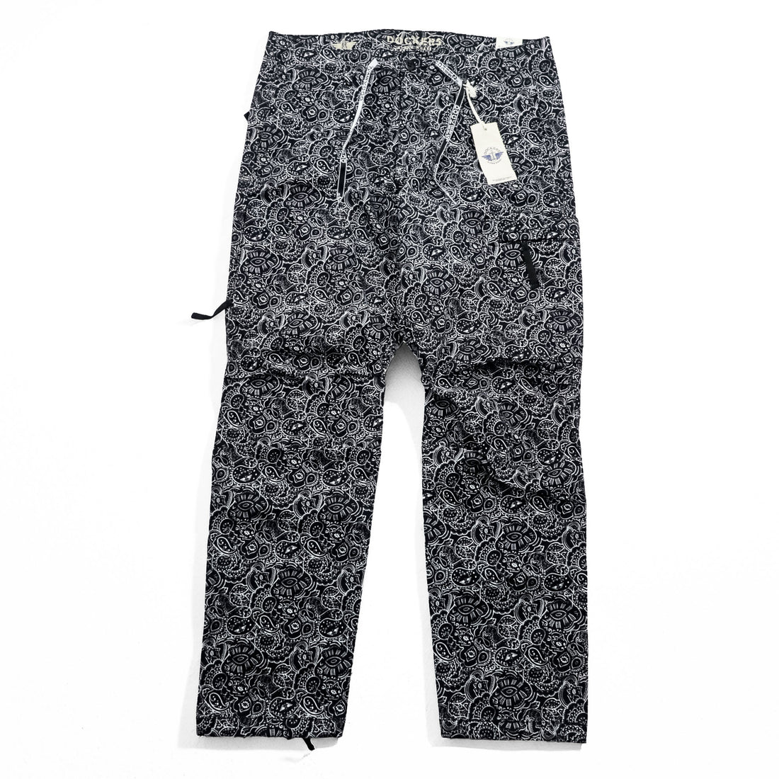 DOCKERS (Levi Strauss) Utility Cargo Pants L Black, White Patterned ALPHA KHAKI Unused 75798-0009