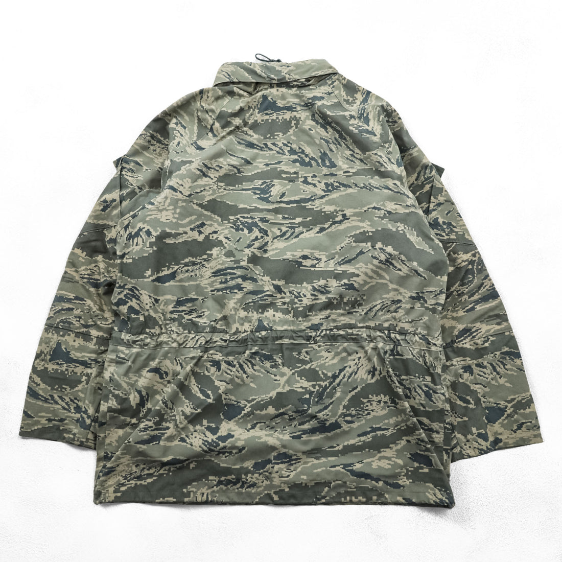 US AIR FORCE 米軍 ヴィンテージ GORE-TEX ゴアテックスパーカー APECS ミリタリージャケット M カーキ 防水 フード収納 ドローコード デジタルカモ PROPPER INTERNATIONAL INC. 8415-01-547-3513