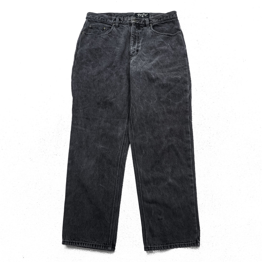 Eddie Bauer 90年代 ヴィンテージ デニムパンツ ジーンズ L ブラック 裏地 チェック フランネルライナー