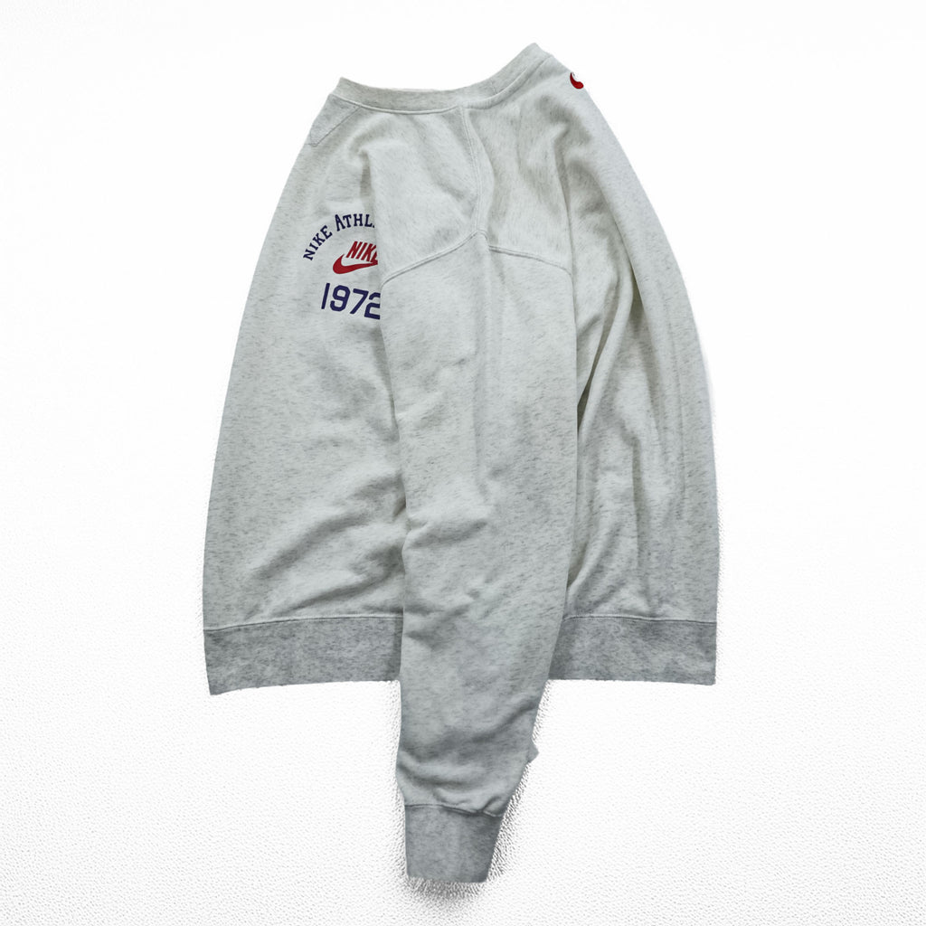 NIKE クラブフリース Club Fleece Crewneck 前V スウェット トレーナー L グレー Birch Heather