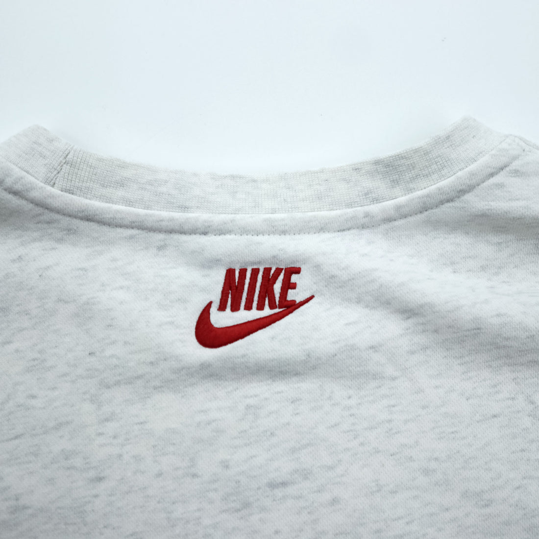NIKE クラブフリース Club Fleece Crewneck 前V スウェット トレーナー L グレー Birch Heather