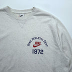 NIKE クラブフリース Club Fleece Crewneck 前V スウェット トレーナー L グレー Birch Heather