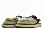 sacai Made in Japan Mules Fur Sandals US9 Beige Platform 19-02136M